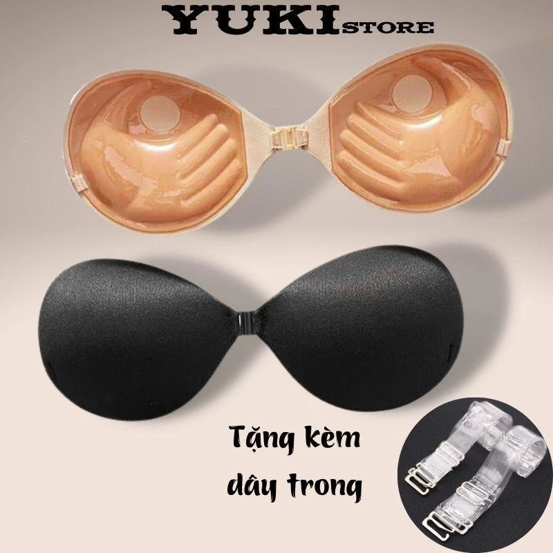 Áo Dán Nguc Cài Trước Bàn Tay Nâng Nguc Tạo Khe Kèm Dây Trong YUKI STORE 0127 Bra Kem Nữ