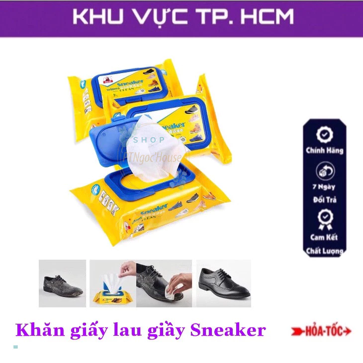 Khăn Giấy Lau Giầy Siêu Sạch, Tiện Dụng Chuyên Dùng Vệ Sinh Cho Giày Thể Thao Sneaker - HÀNG CÓ SẴN