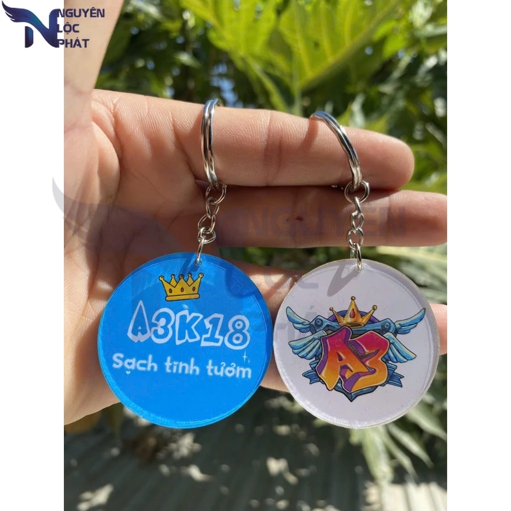 Móc khoá in theo yêu cầu- in số lượng 20c