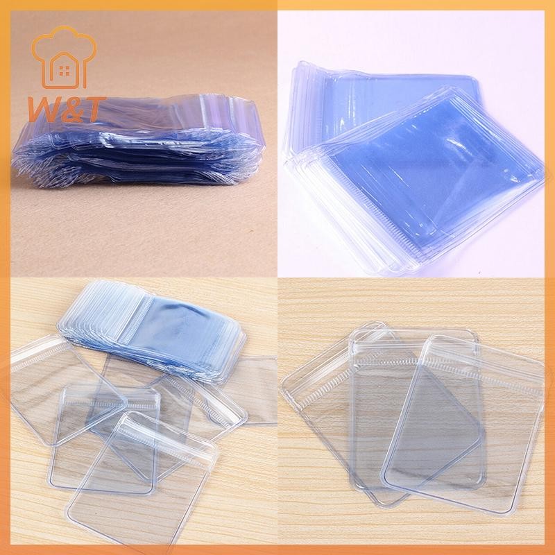 [W&T]Bộ 100 Túi Đựng Tiền Xu Bằng Nhựa PVC Trong Suốt