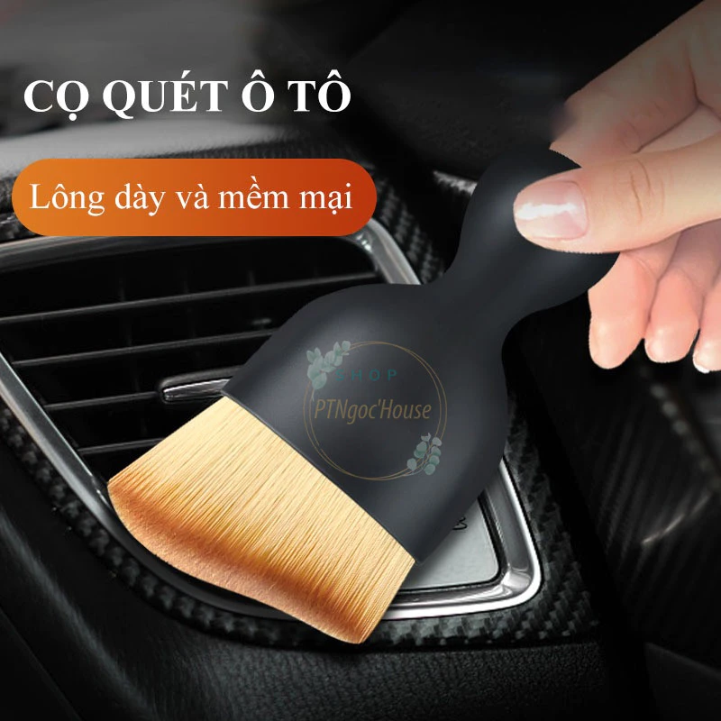 Chải Cọ Mini Vệ Sinh Ôtô, Máy Tính, Làm Sạch Khe Hở Điều Hòa Xe Hơi Lông Mềm Mịn