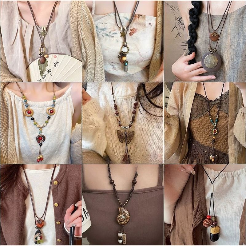 Vòng cổ cổ cổ điển Bohemian 2026 Vòng cổ bướm Trung Quốc phong cách mới