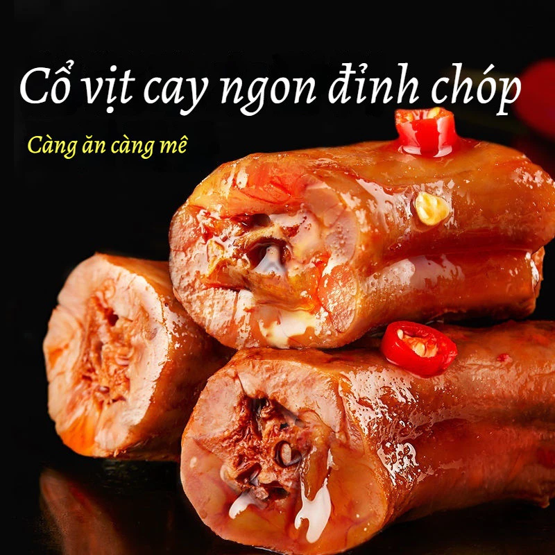 Cổ vịt cay siêu ngon siêu thịt đặc sản Hồ Nam ngon đẳng cấp đồ ăn văt nội địa TRung ngon