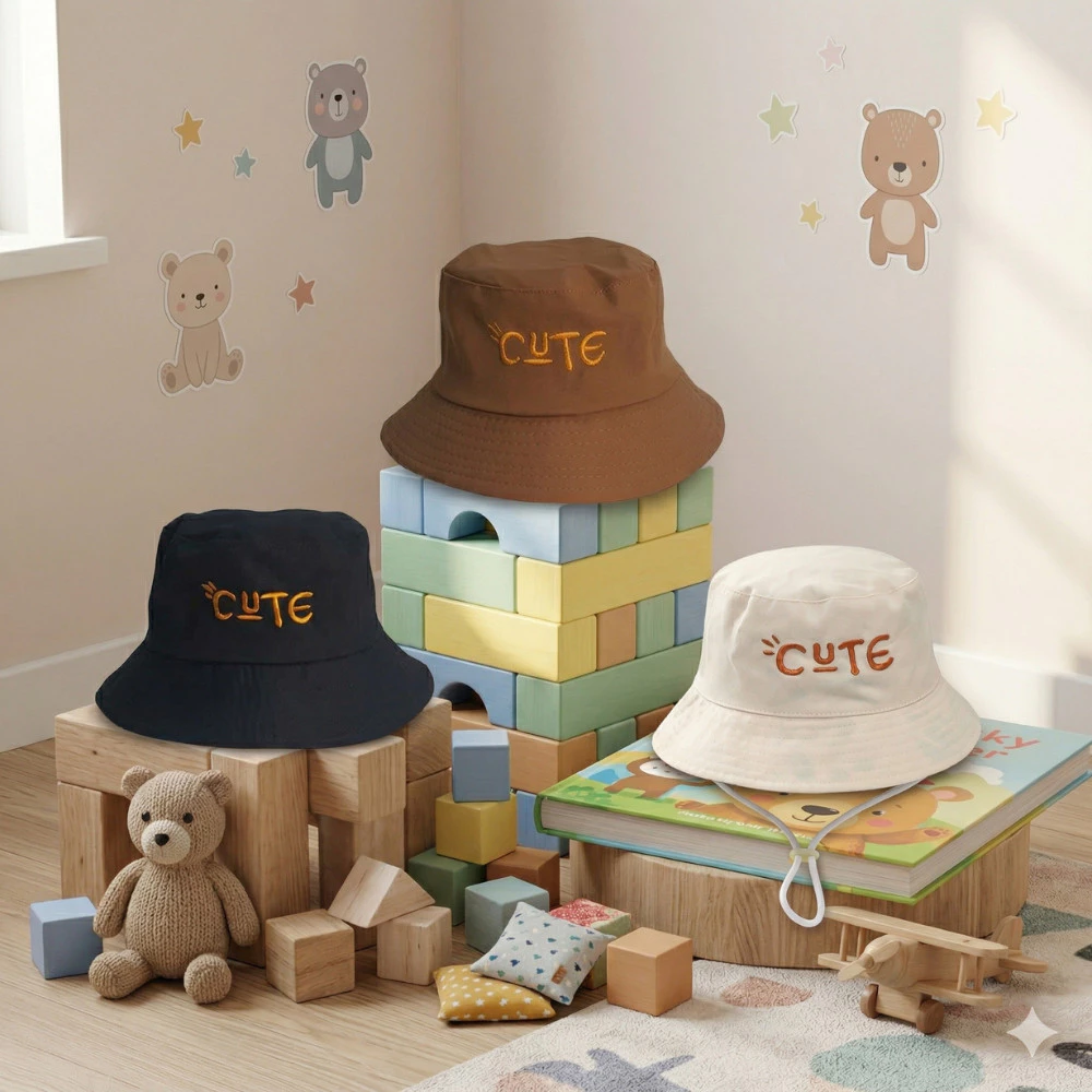 Nón tai bèo thêu Cute Có Dây cho bé trai bé gái 2-5 tuổi họa tiết dễ thương-Mũ chống nắng MU21-shopgiaytui388
