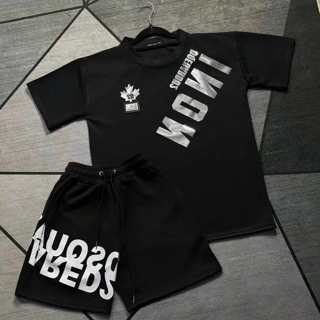 Áo Thun D2 Hoạ Tiết In Gương Chéo Vai Logo Sắt Cực Chất Chuẩn Đẹp Nam Nữ Top Boy Phố