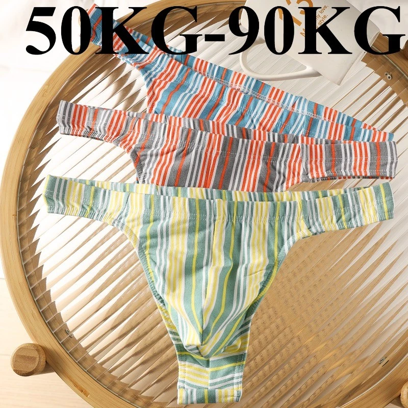 Quần lót nam cotton sọc thoải mái và thoáng khí