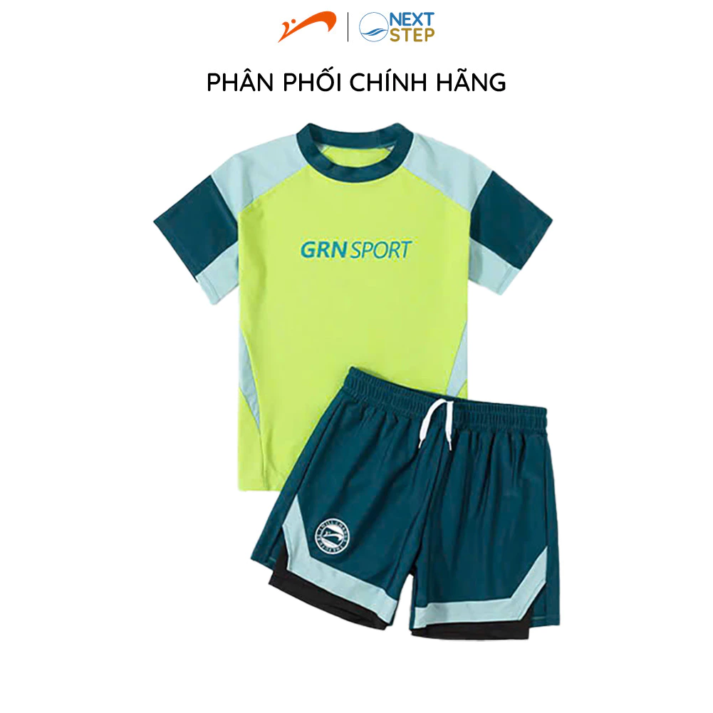 Đồ bơi bé trai YUKE tay ngắn quần đùi 2 lớp thể thao màu sắc nổi bật