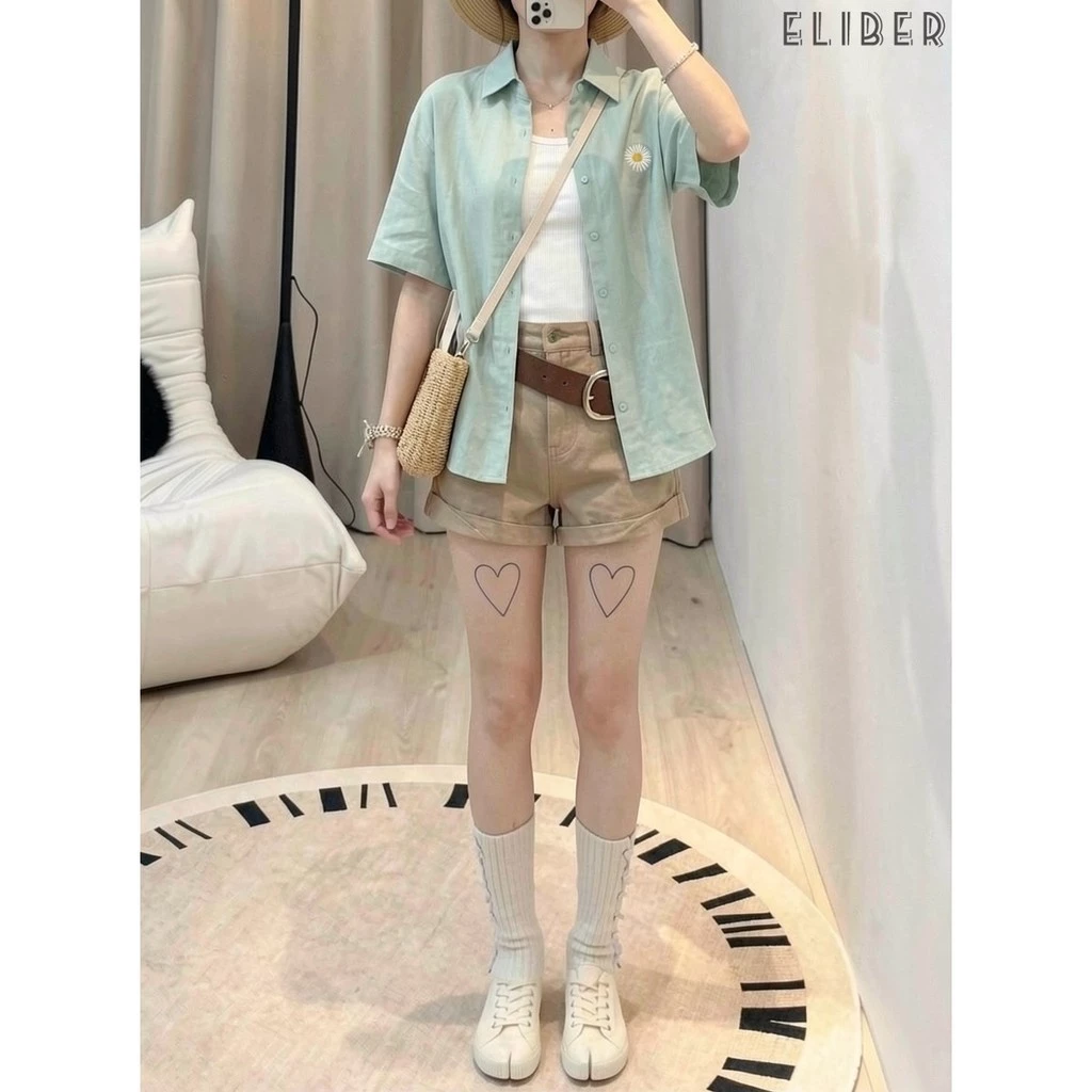 DaDuHey New American Ins High Street Retro Denim Shorts Niche High Waist Wide Leg Pants Large Size Hot Pants