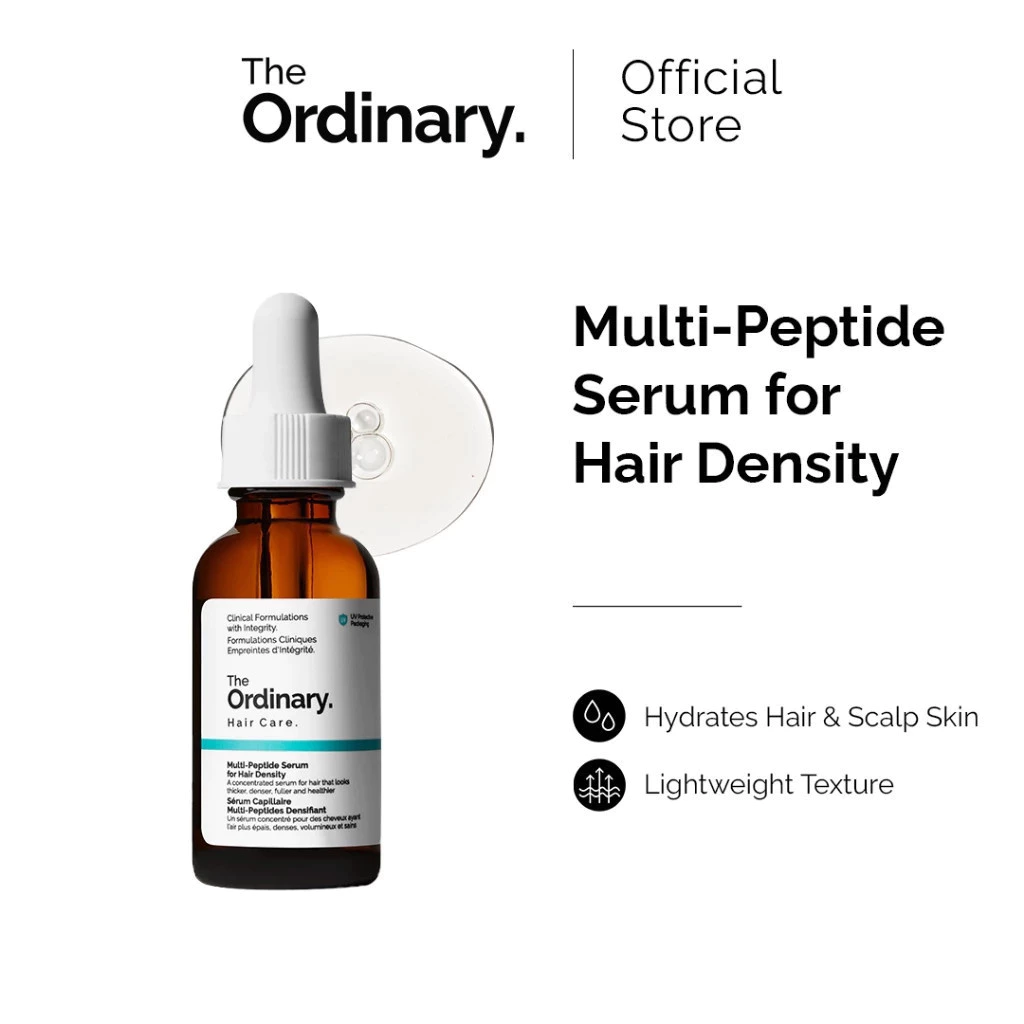 The Ordinary serum peptide hỗ trợ tóc mọc dày và chắc khỏe Multi-Peptide Serum for Hair Density 60ml