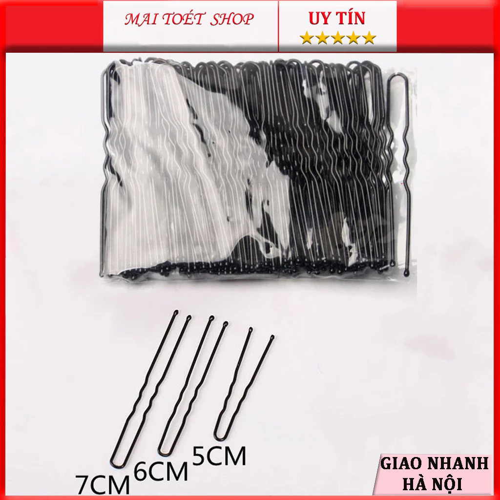 Sét 50 Ghim Cài Tóc Chữ U Chuyên Dụng Cho Cô Dâu & Trang Điểm Chuyên Nghiệp
