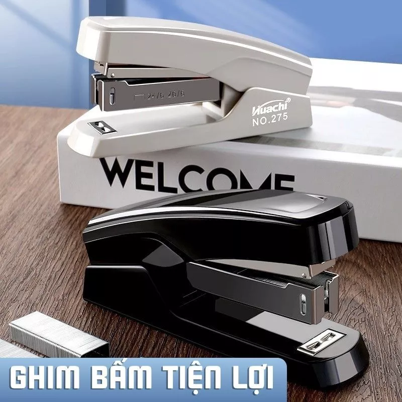 Ghim bấm dập ghim học sinh 15 trang, kiểu dáng mini nhỏ gọn với màu sắc dễ thương, sản phẩm tiện lợi để bấm giấy