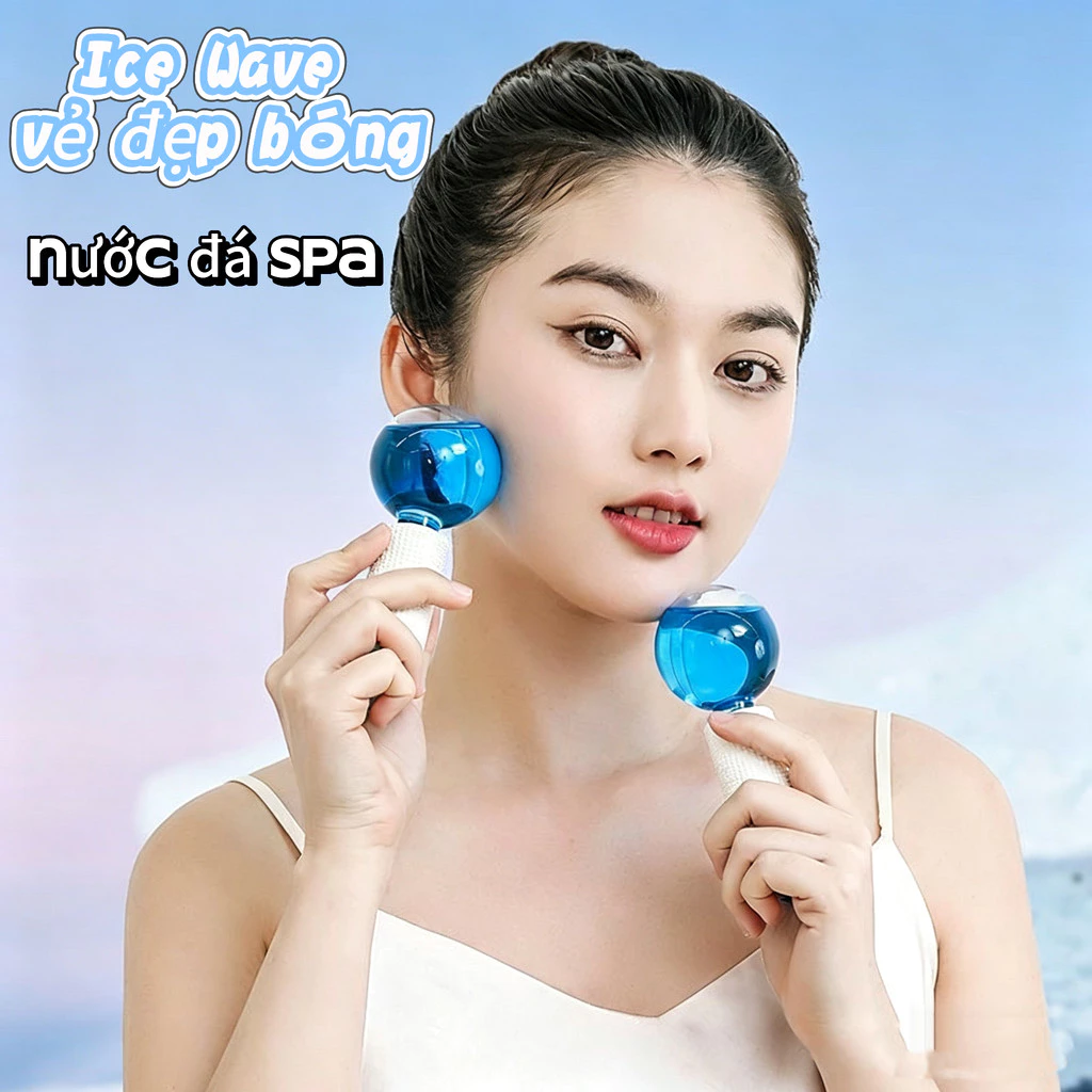 ce Wave Beauty Ball, Face Spa, làm săn chắc da, thu nhỏ lỗ chân lông, nóng/lạnh đều được