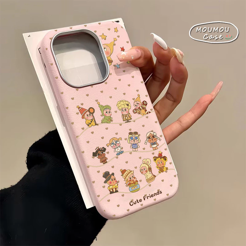 Ốp Lưng Iphone 11 13 17 16 12 15 14 Pro Max XR 16 15Plus Hộp Đựng Kính Gọng Kim Loại Họa Tiết Chấm Bi Hoạt Hình STARMAN.
