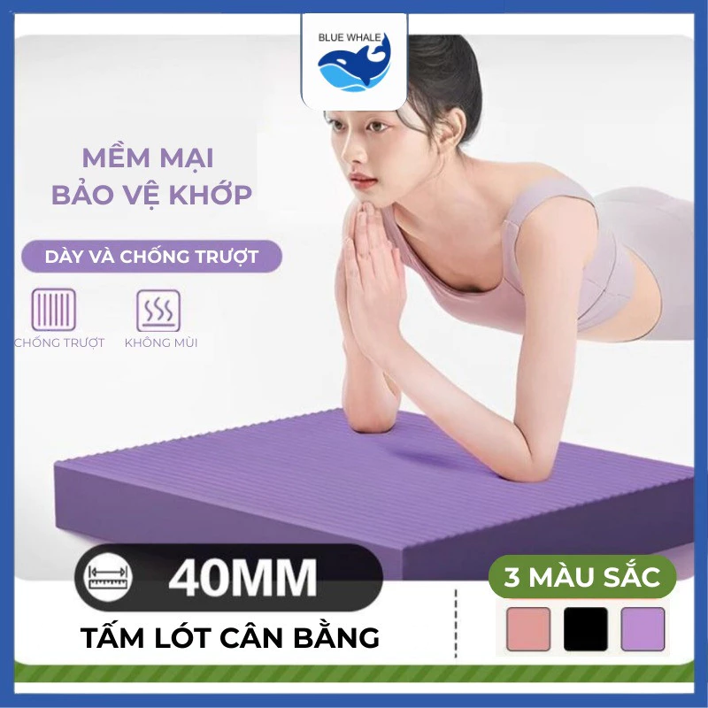 Đệm tập yoga thăng bằng dày 4cm chống trượt chất liệu NBR - Miếng Đệm Đầu Gối Yoga