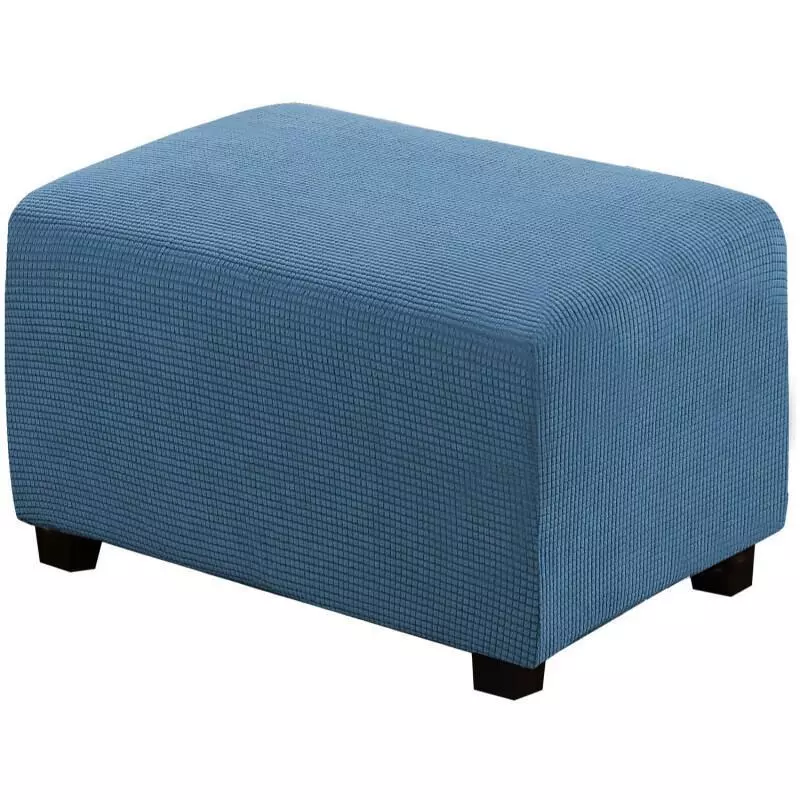 Hình chữ nhật Ottoman Slipcover - Polyester Blend Bảo vệ co giãn Vỏ bệ chân, Ghế Sofa & Bảo quản Ottoman, Vỏ nội thất được trang bị để trang trí nội thất