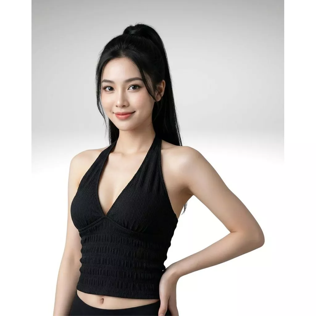Áo Yếm SHI Nữ Buộc Dây Cổ V Hở Lưng