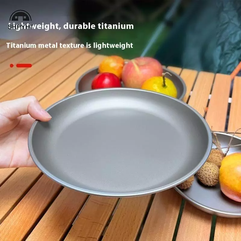 Đĩa cắm trại bằng titan - Bộ đồ ăn tiện lợi cho chuyến du lịch và dã ngoại