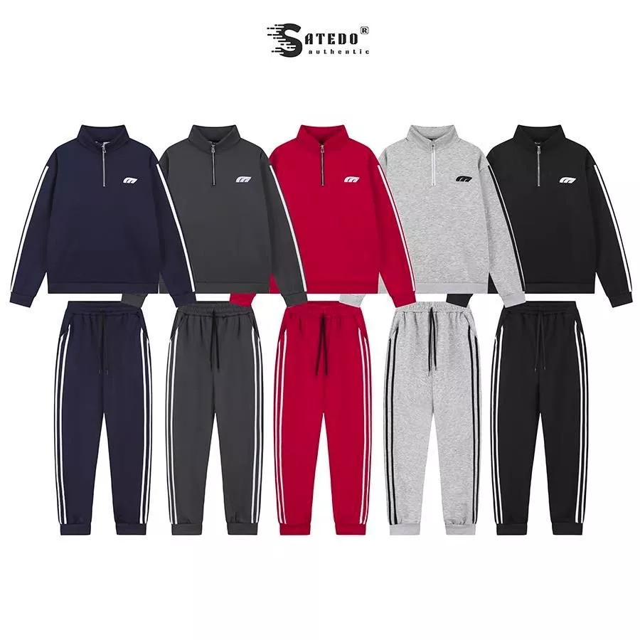 Set bộ Nỉ thể thao S ATEDO cổ khoá kéo, chất liệu Nỉ Lông Cáo cao cấp, thêu độc quyền, phong cách thể thao, mã SP: BD79
