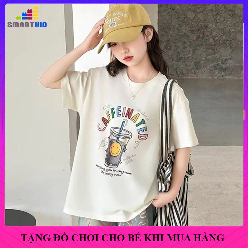 Áo thun bé gái ngắn tay mẫu CFF size 18-50kg chất liệu cotton, áo thun bé gái mùa hè, áo thun nữ, áo cộc tay bé gái