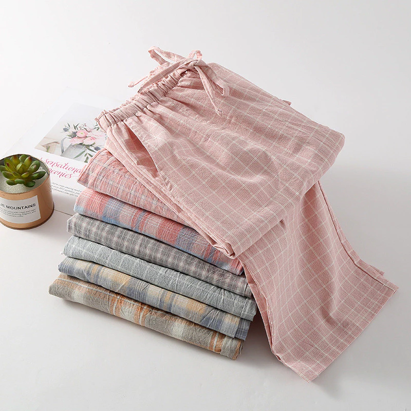 Style Nhật Bản Bộ đôi Pajamas Từ Cotton Nguyên Chất Cho Nam và Nữ - Linh hoạt cho Hàng Ngày