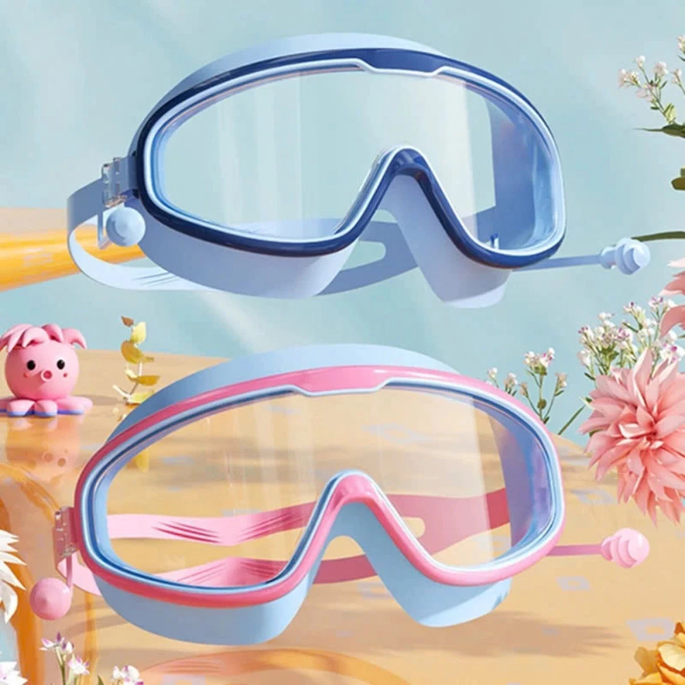 Kính Bơi Chống Nước Chống Mờ Cho Bé TORO Kính Bơi Silicone Mềm Chống UV, Dây Đeo Điều Chỉnh, Nhiều Màu Dễ Thương