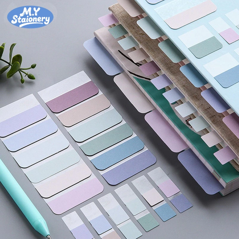 Giấy Note Đánh Dấu Trang M.Y – Miếng Ghi Chú Nhựa PET Có Keo Dính Sẵn, Tiện Lợi