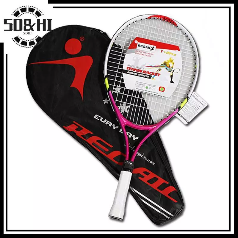 Dụng cụ tennis dành cho thanh thiếu niên: Racket 23 inch làm từ hợp kim nhôm và dây nylon bền bỉ