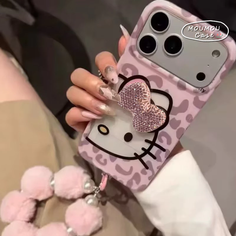 Ốp Lưng IPhone 13 11 17 16 15 12 14ProMax X XR XS Max 7 Plus Hộp Đựng Trong Suốt Vòng Tay Búp Bê HelloKitty 3D Ngọt Ngào