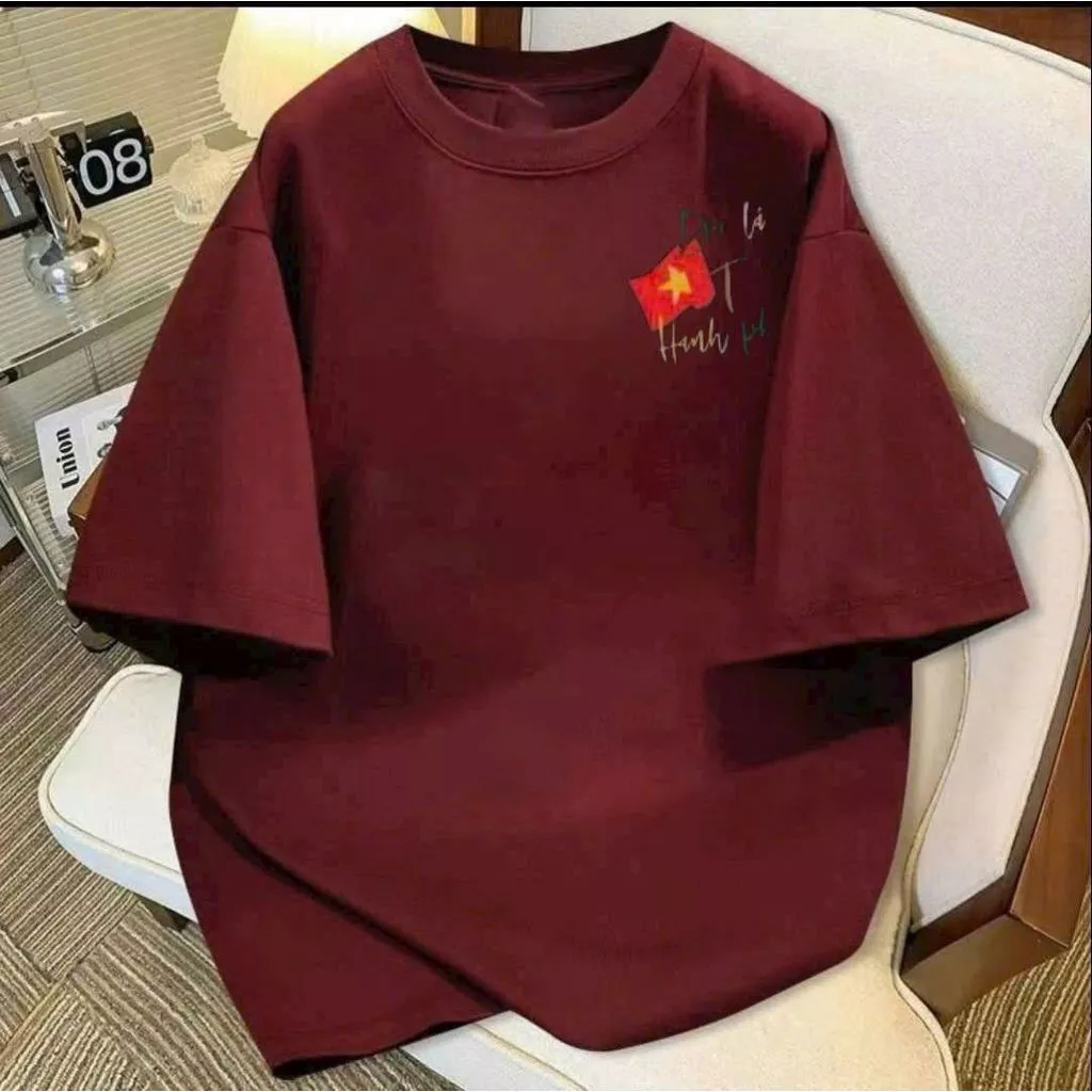 Áo thun 3158 cotton su, áo nam nữ form rộng mẫu chữ độc lập tự do -thoitrangthubio
