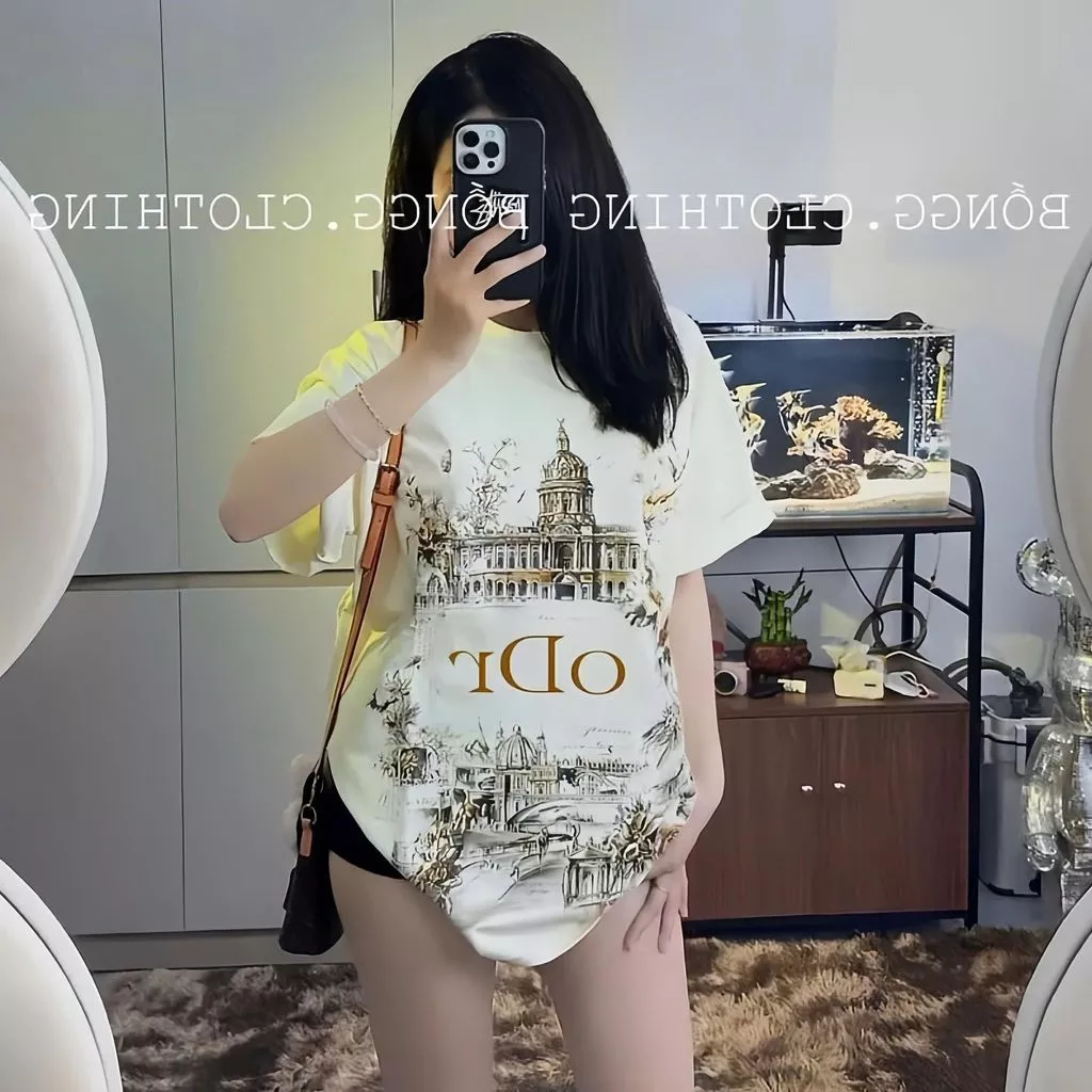 Áo Thun In Hình Lâu Đài Siêu Hot Cực Đẹp Cao Cấp Co Dãn Dày Dặn Thoáng Mát Top Hottrend Cổ Tròn Nam Nữ