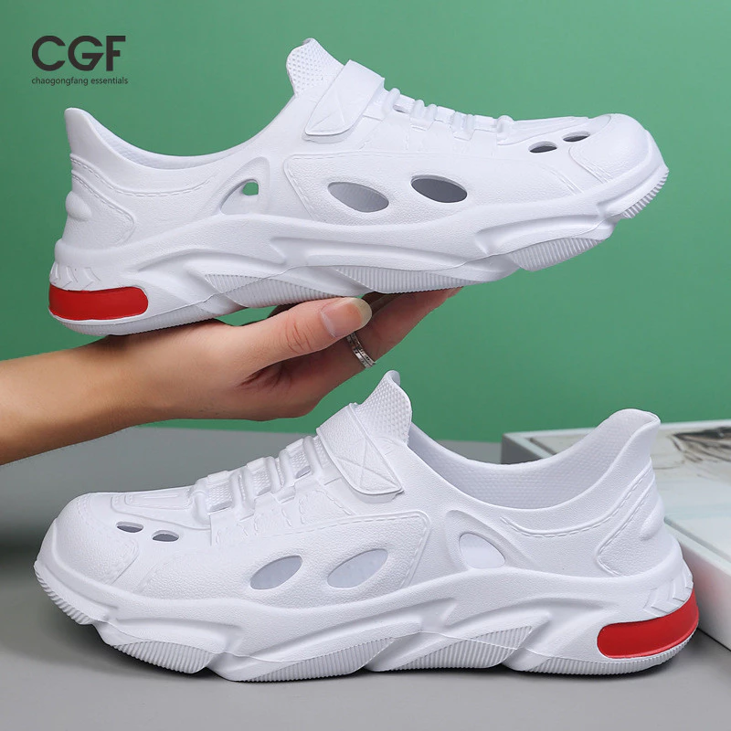 Dép đế Chunky nam chống thấm nước, phù hợp cho hoạt động ngoài trời với khả năng chống trượt tốt trong mùa hè.