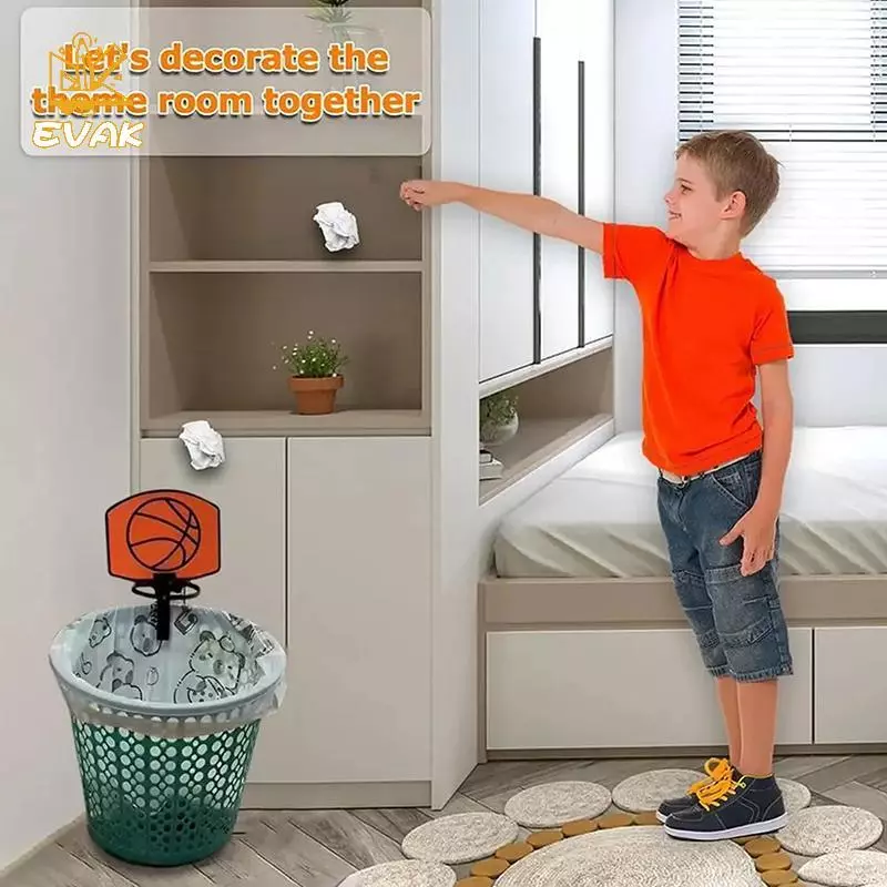 Thùng rác hình bóng rổ 3D - Phong cách vui vẻ cho văn phòng (2 kích cỡ)
