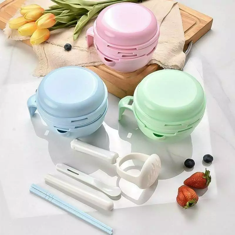 🍲 Bộ Chế Biến Ăn Dặm Kiểu Nhật 9 Món Tiện Dụng, Đa Năng - Nhựa Chịu Nhiệt An Toàn Cho Bé