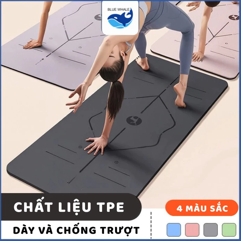 Thảm Yoga  – Thảm TPE Tập Thể Dục, Thảm Yoga Chống Trượt, Thảm Thể Thao Dày Dặn