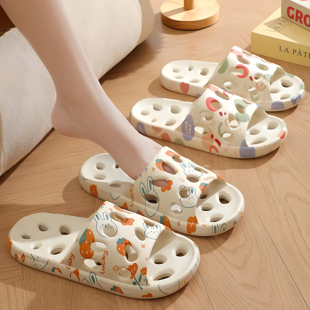 Dép Lỗ Chống Trượt Nhà Tắm ECO, Dép Đi Trong Nhà Êm Ái, Thoát Nước Nhanh, Thoáng Khí Mùa Hè