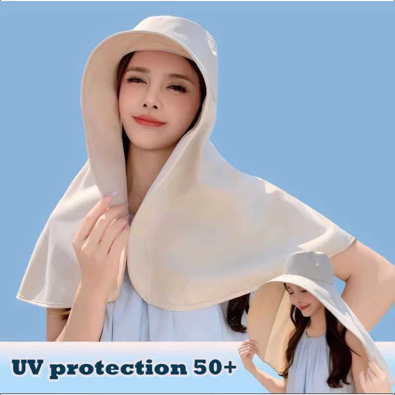 Mũ chống nắng hot trend, vành rộng chống tia UV, kiểu dáng hot trend, che vai, nhiều màu để lựa chọn