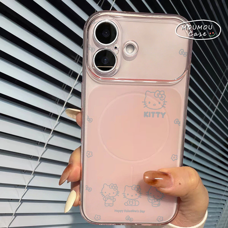 Ốp Lưng Cho IPhone 11 17 12 16 15 13 14 Pro Max Air 16 15 Plus Vỏ bọc mờ siêu mỏng sang trọng dành cho mèo con dễ thương