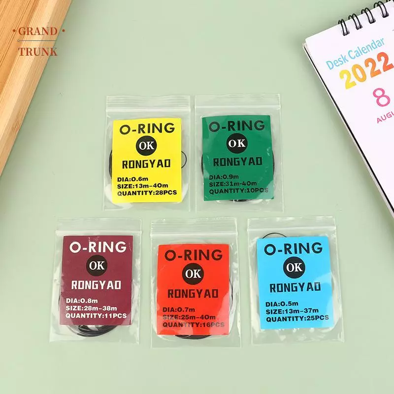 [INVN] 1Pa 0.5 / 0.6 / 0.7 / 0.8 / 0.9mm Đồng hồ cao su chống nước Vòng chữ O Ba Miếng đệm sửa chữa vòng O Phụ kiện dụng cụ làm đồng hồ Mới