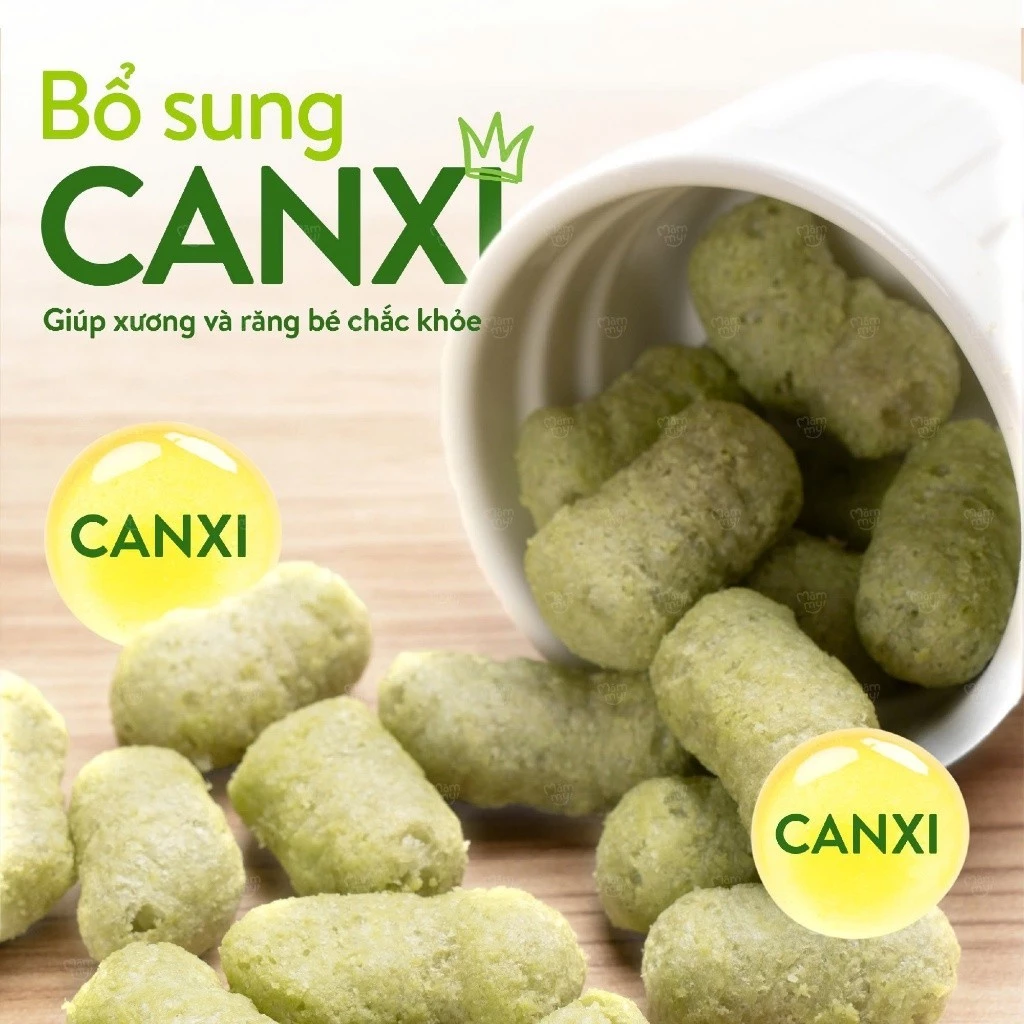 ✨ Bánh Tập Nhai Mini Bites Mămmy Chính Hãng 15g - Bổ Sung Canxi Thiết Kế Dễ Cầm Nắm Cho Bé