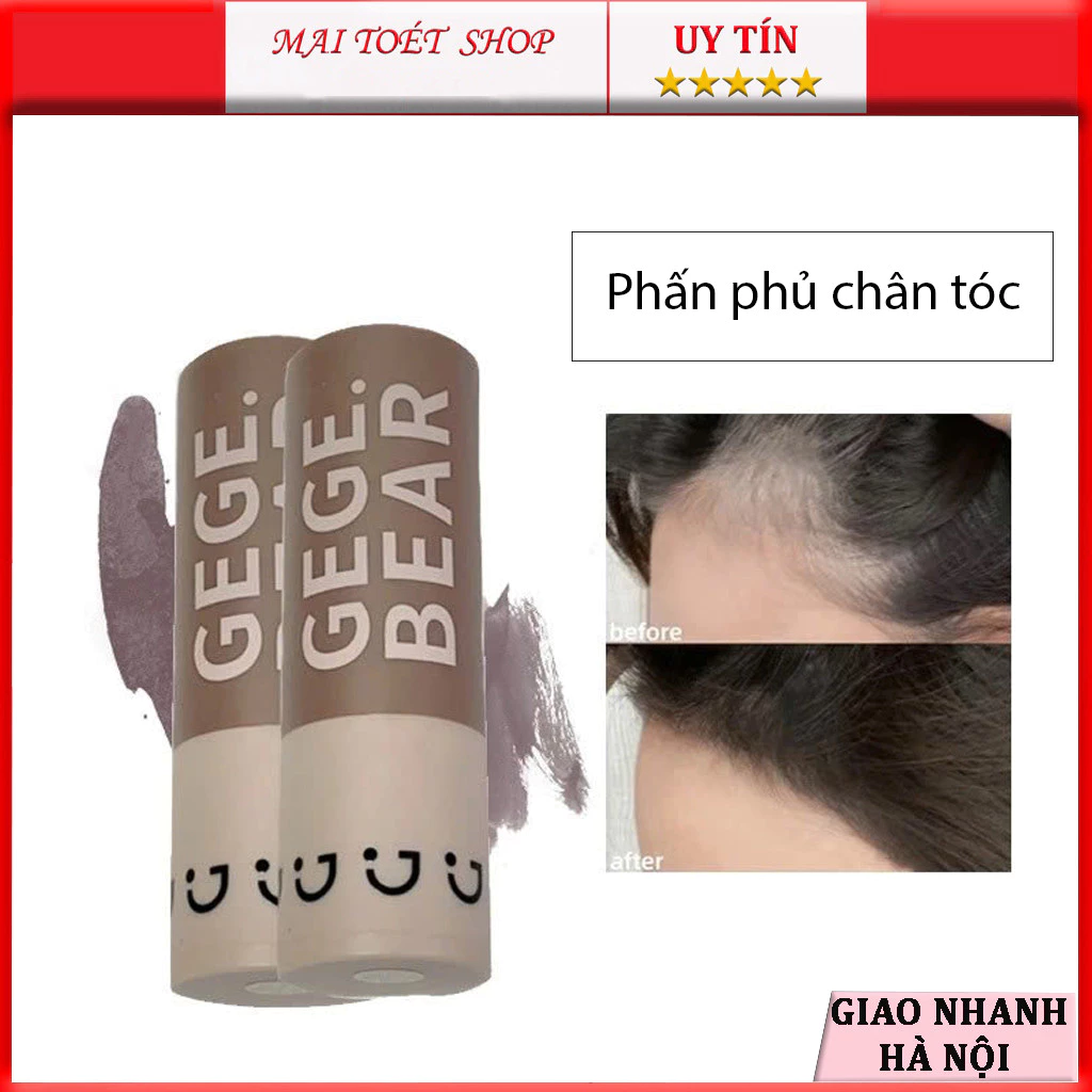 Phấn che khuyết điểm chân tóc Gege Bear tiện dụng Điểm Chân Tóc Chống Thấm Nước