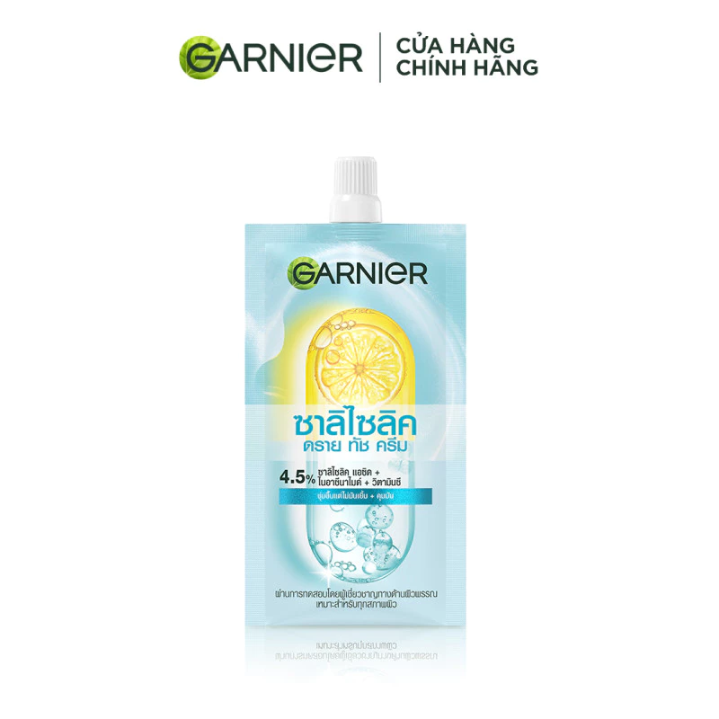 MỚI! Mẫu dùng thử Kem dưỡng ẩm Garnier ráo mịn như Mochi cấp ẩm 48H cho da căng mịn - Garnier Dry Touch Cream 7ml