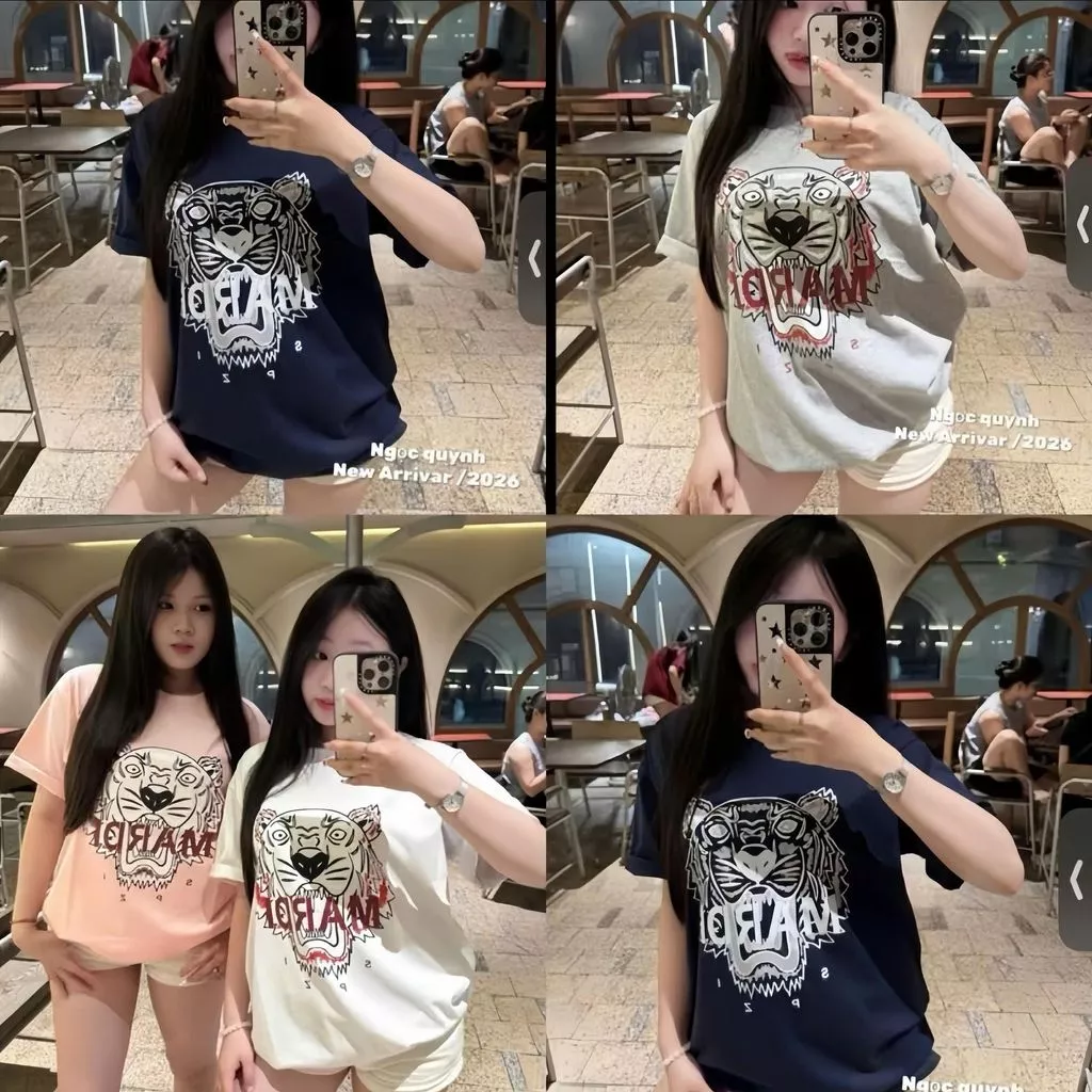 Áo Thun Hoạ Tiết In Hổ Siêu Cấp Cực Đẹp Dày Dặn Thoáng Mát Cổ Tròn Nam Nữ Hottrend Boy Phố