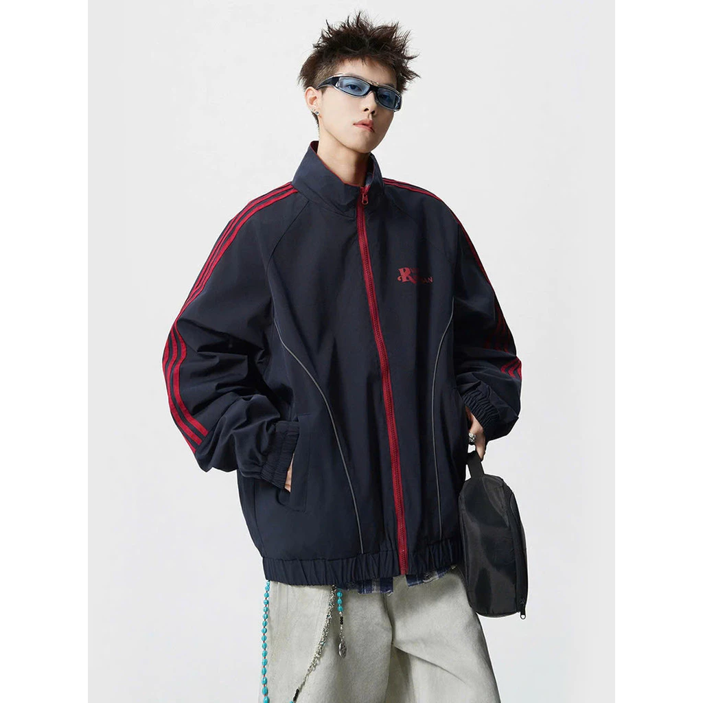 (MAY 2 LỚP )Áo Khoác Dù UNISEX MẶC ĐƯỢC 2 MẶT Cổ Cao THIẾT KẾ MẶC ĐƯỢC 2 MẶT Phối Viền Sọc Thể Thao CỰC ĐẸP NY NA STORE