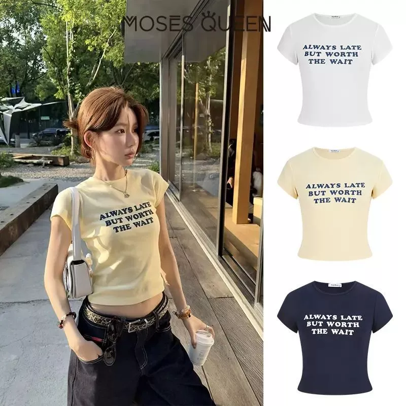 Áo babytee in chữ Alway xanh áo phông cá tính màu mơ, áo thun nữ ôm body tay ngắn cotton 4 chiều co giãn hottrend