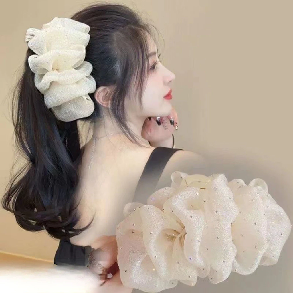 Kẹp Tóc Nơ Hai Mặt Tạo Bong Bóng Xinh Xắn Cho Nữ - HÀNG CÓ SẴN