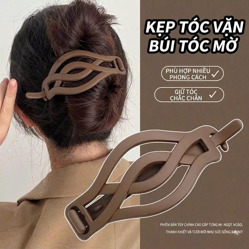Kẹp tóc càng cua dáng dài thanh mảnh, kẹp chắc, không trượt, thời trang