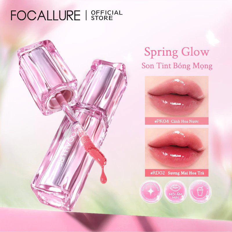Focallure Spring Glow Juicy Lip Tint Dual-Television Non-Transfer Refreshing Juicy