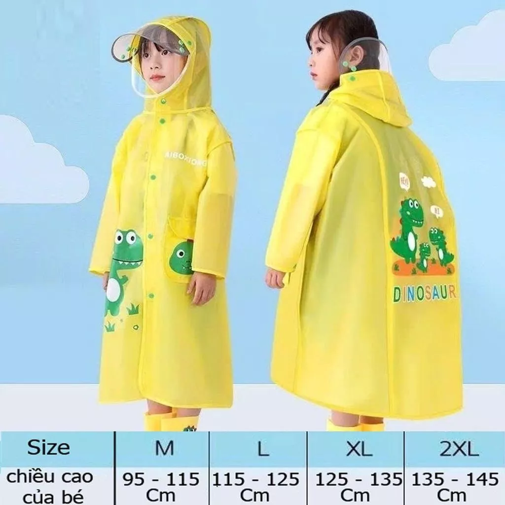 Áo Mưa Trẻ Em học sinh có kính
