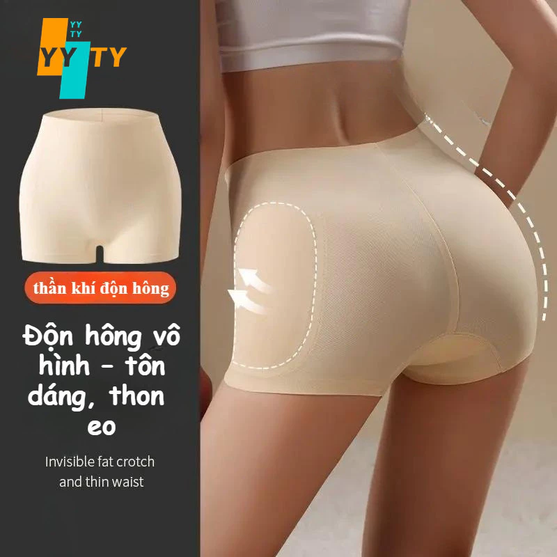 Quần lót nâng mông 2 trong 1 có miếng độn tháo rời, thu bụng đẹp dáng, chất liệu co giãn không lằn khi mặc legging