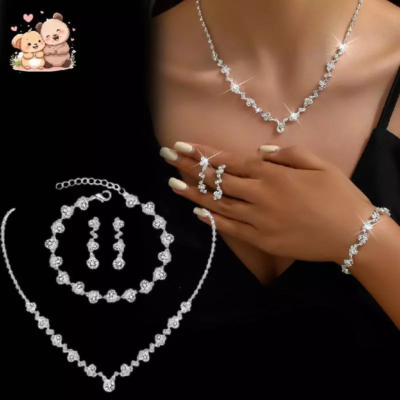 Bộ trang sức trang phục Quà tặng Phù dâu Lễ cưới cô dâu